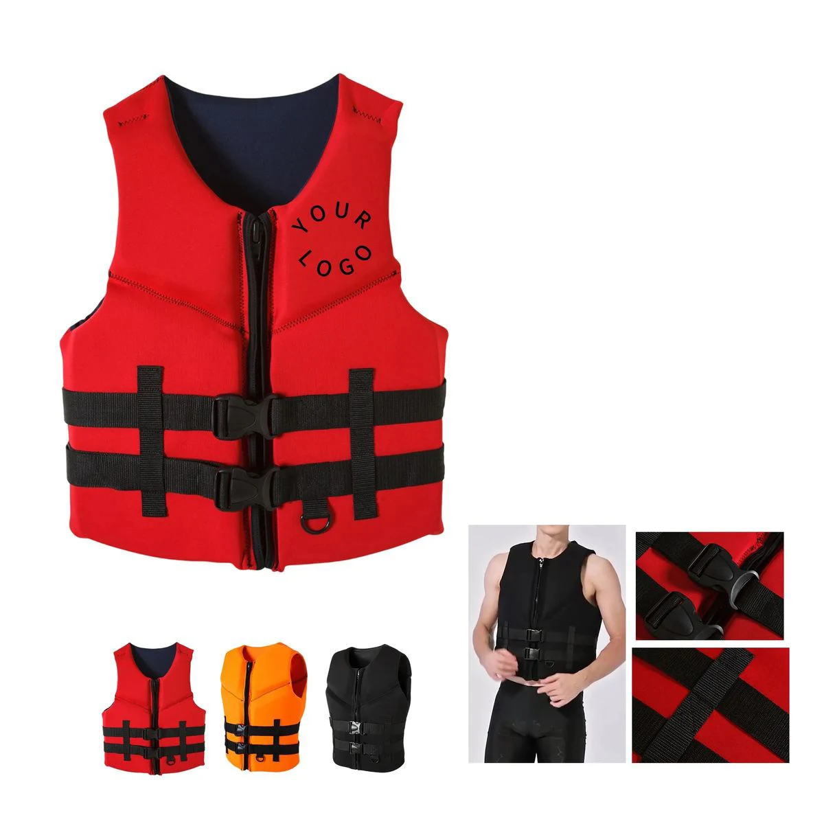 Lightweight Neoprene Life Vest with Secure Fastening 1