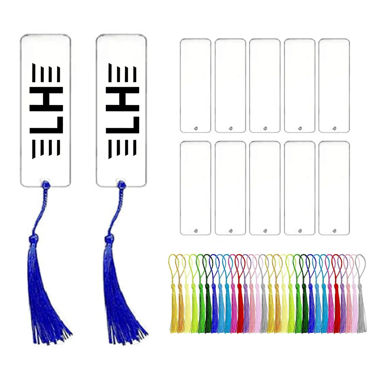 Acrylic Bookmark with Tassels 1