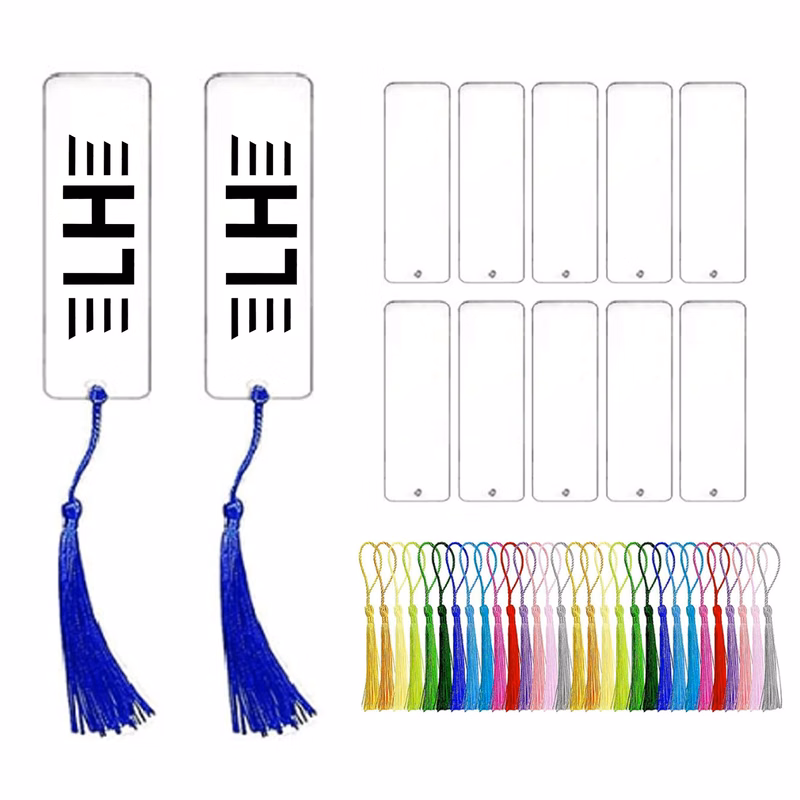 Acrylic Bookmark with Tassels