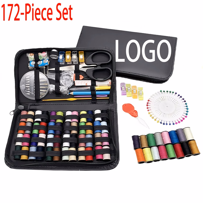 Compact Travel Sewing Kit with Repair Tools