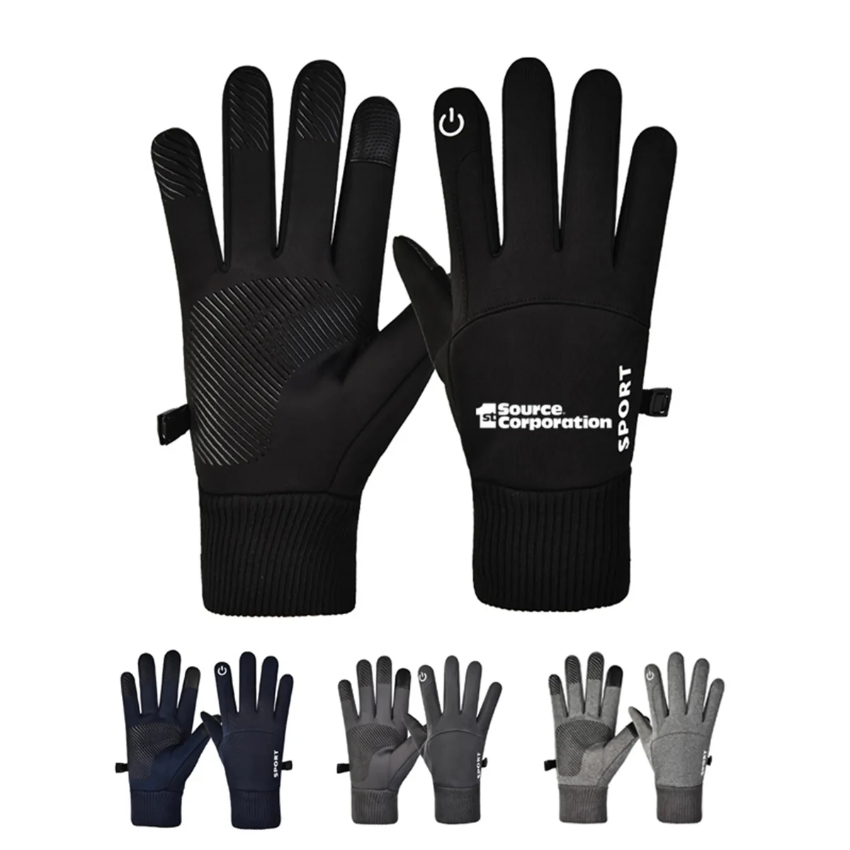 Custom Logo Fleece Winter Gloves 1