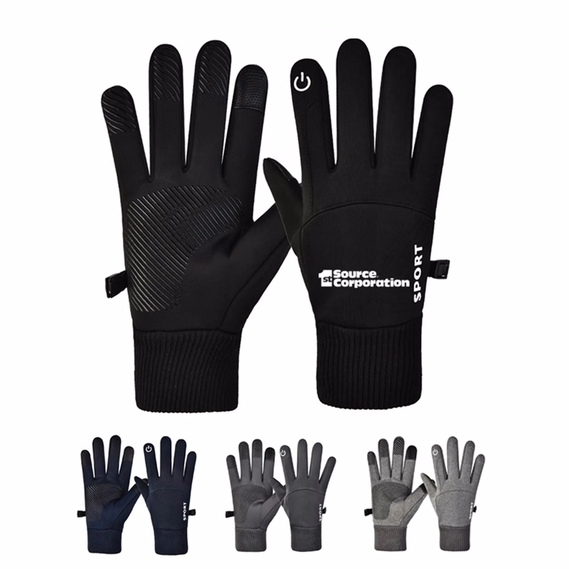 Custom Logo Fleece Winter Gloves