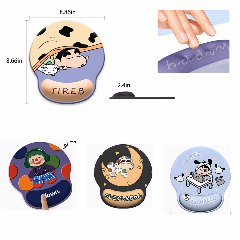 Comfort Curved Wrist Protection Mouse Pad