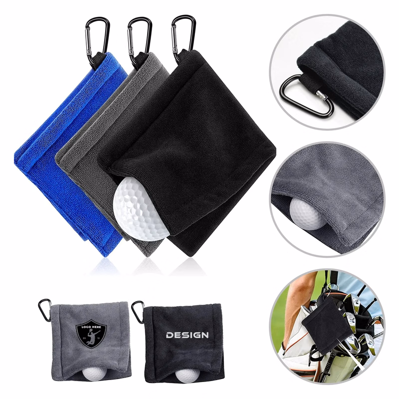 Portable Carabiner Golf Towel