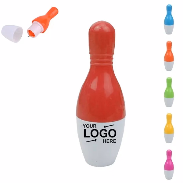 Custom 2.83 Inch Bowling Ball Retractable Ballpoint Pen — Sports Enthusiast Giveaway