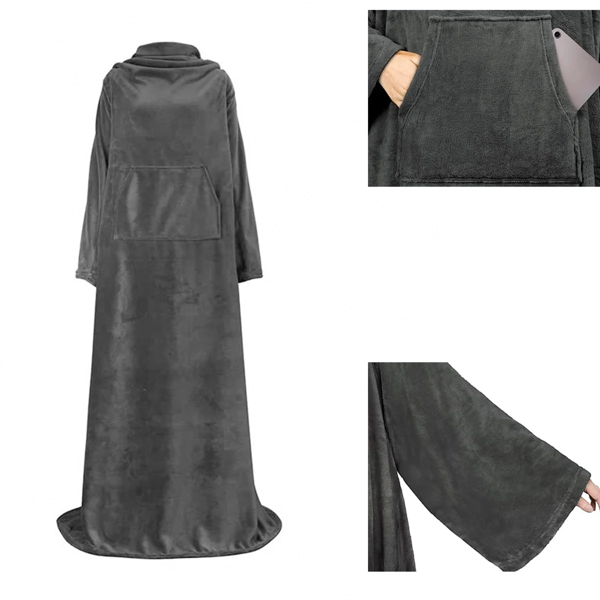 Wearable Blanket with Sleeves 1