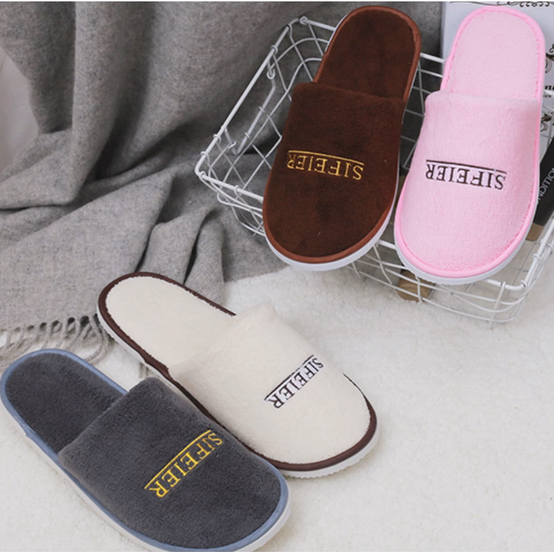 Disposable Guest Coral Fleece Slippers