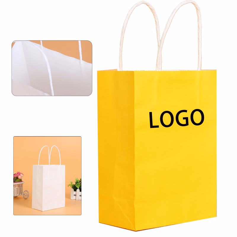 Eco-Friendly Kraft Paper Gift Bag With Handle