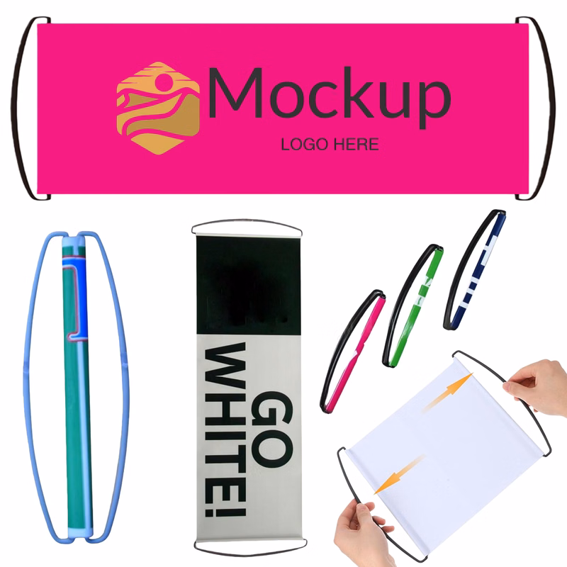 Portable DIY Blank Hand Banner