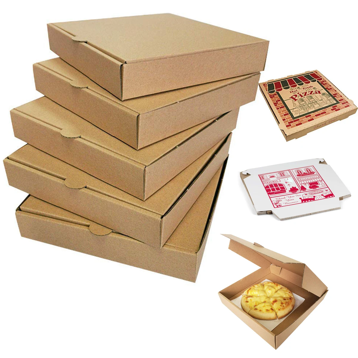 12" x 6 1/8" x 2" Pizza Boxes 1
