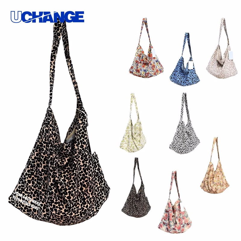 Canvas Shoulder Tote Crossbody Bag