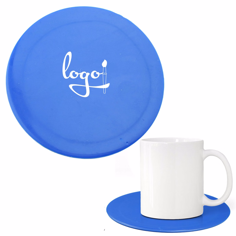 4" Round 3D PVC Coaster