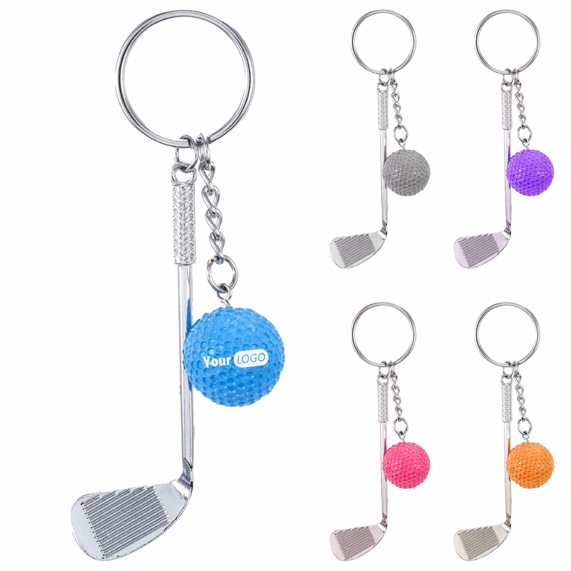 Metal Stylish Golf Keychain Gift