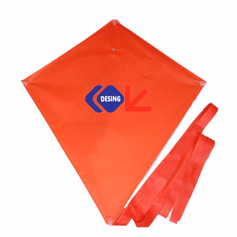 Polyester Full Color Diamond Kite With Long Tail for Outdoor Games