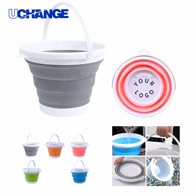 Portable Collapsible 3L Silicone Bucket for Outdoor Use