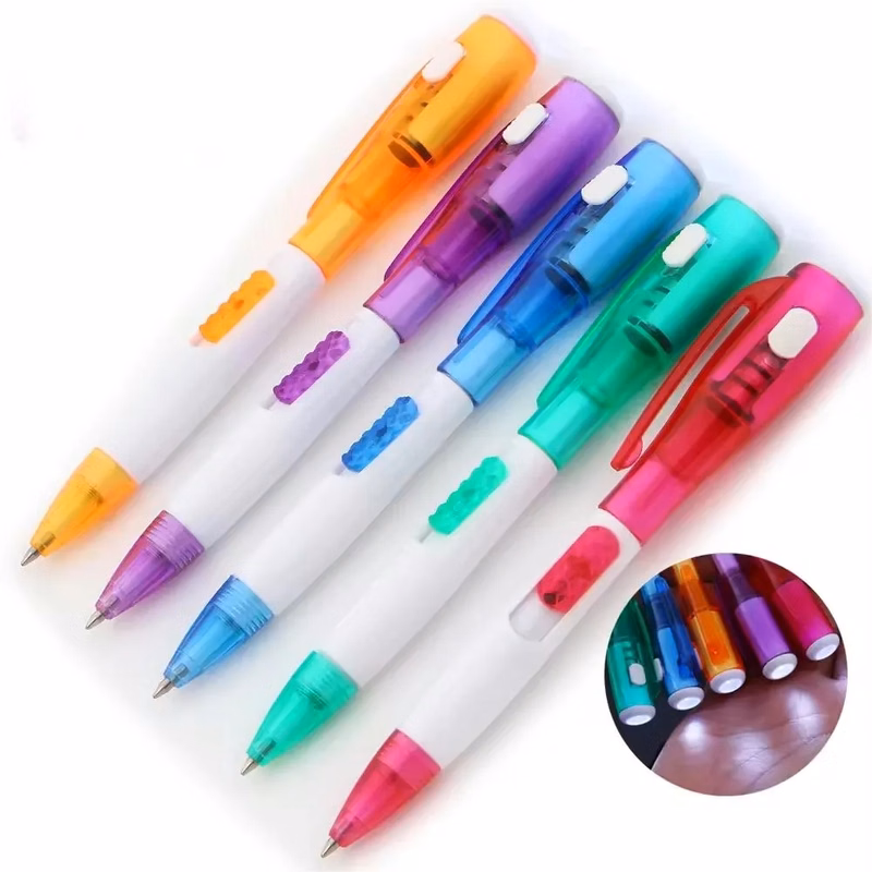 3-In-1 LED Ballpoint Pen With Counterfeit Detector