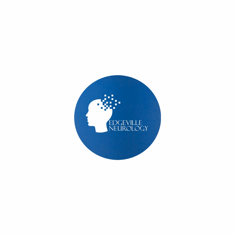 3" Blue Round Silicone Coaster