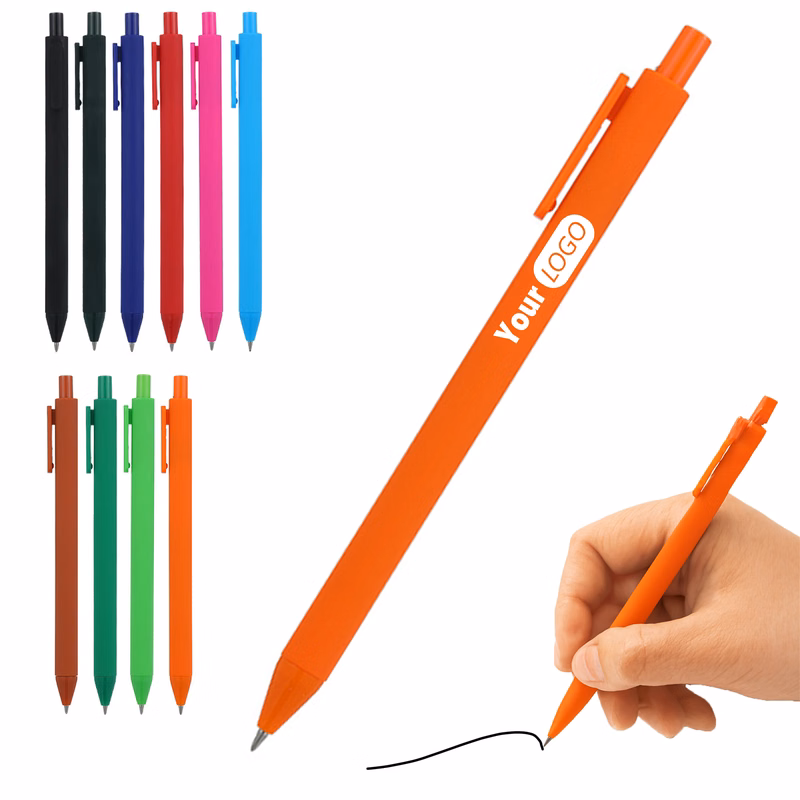 Solid Color Retractable Ballpoint Pen