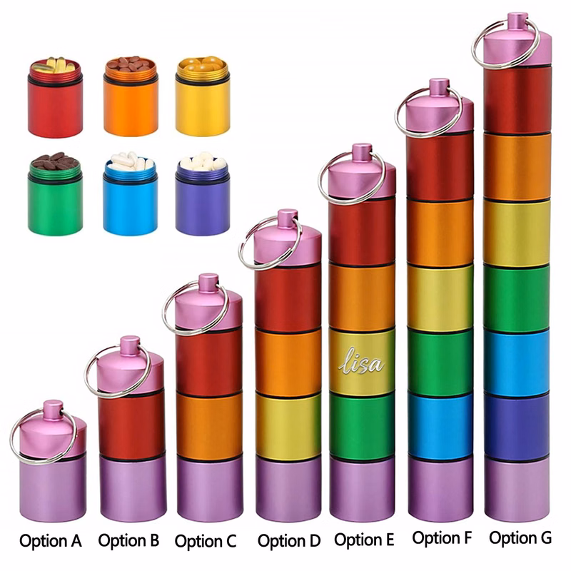 Aluminum Alloy Stackable Pill Organizer