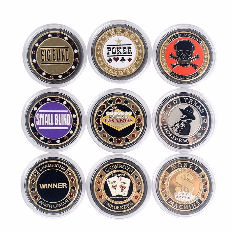 Round Metal Casino Chip Challenge Coin