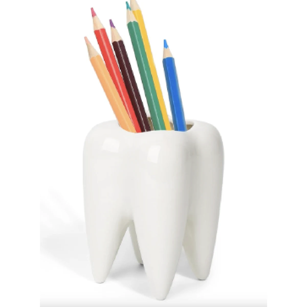 Ceramic Tooth Shape Pencil/Pen Holder 1