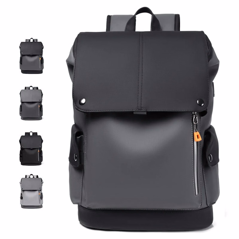 15.6 Inch PU Backpack School Bag College Bookbags
