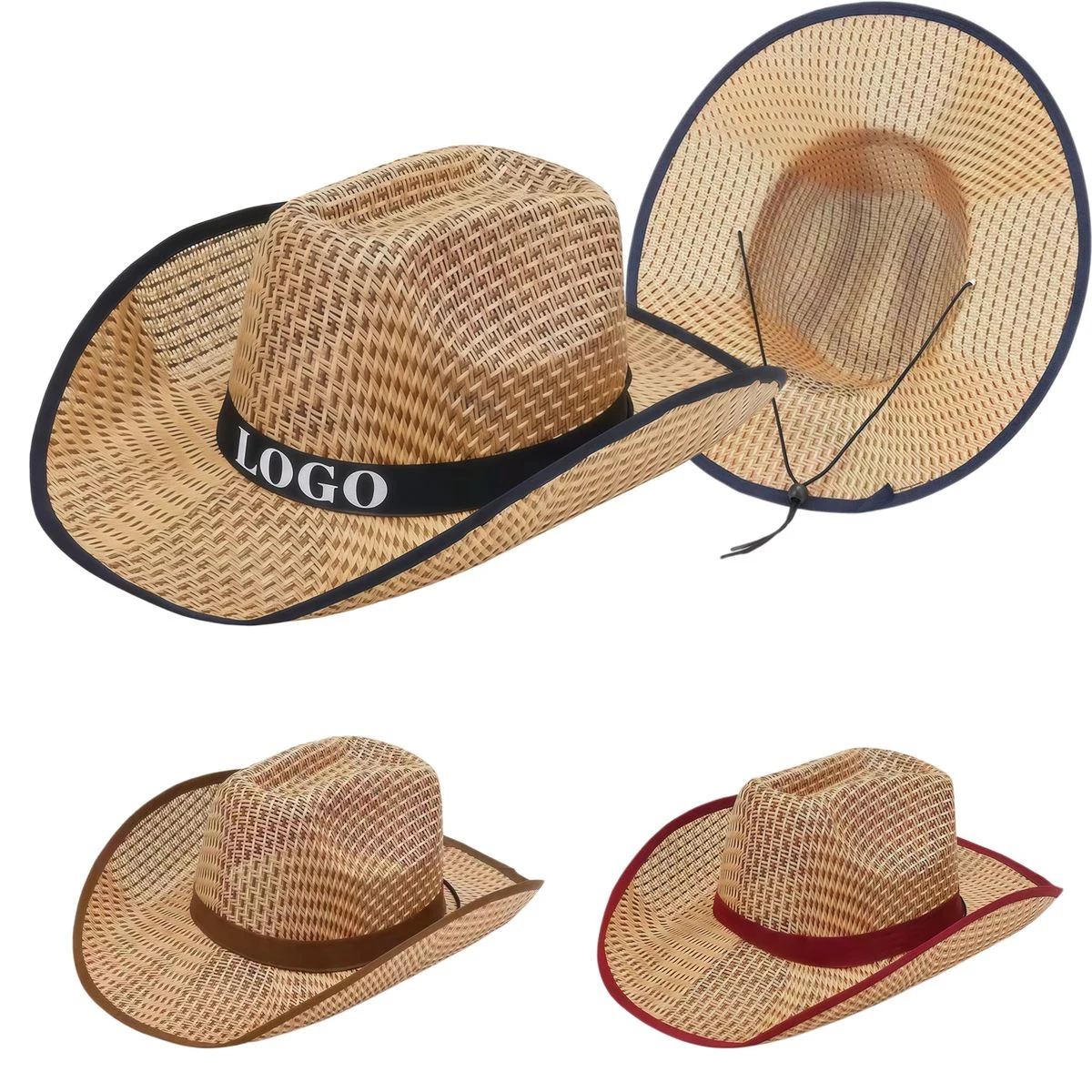 Straw Cowboy Sun Hat 1