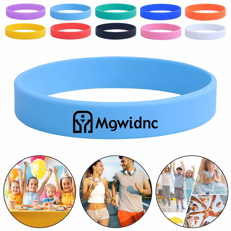 Solid Color Sport Silicone Wristbands