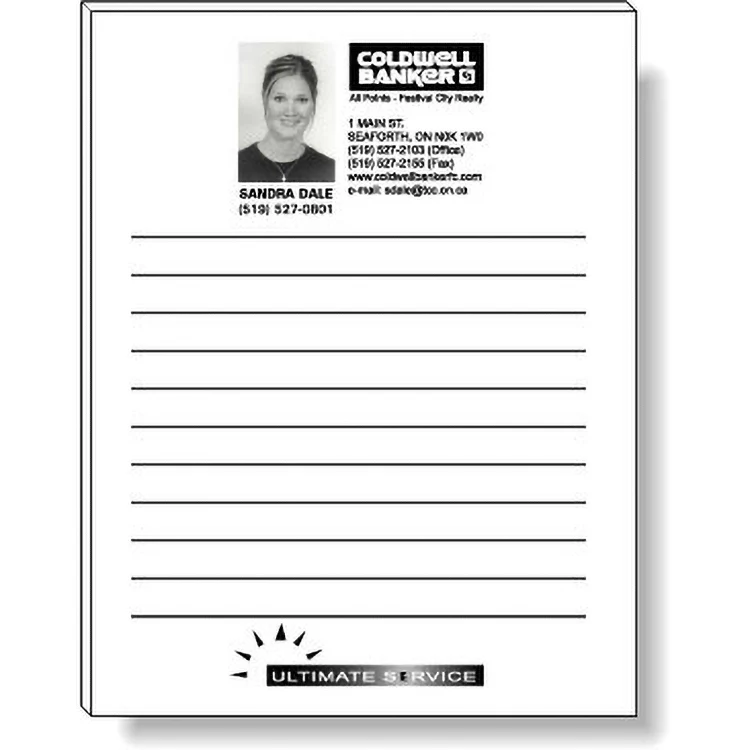 50 Page Magnetic Note-Pads with Black Imprint (4.25"x5.5") 1