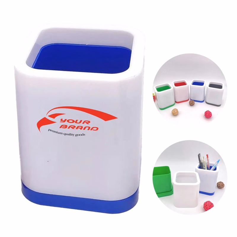 Plastic Pen Holder Storage Box Student Desktop Office
