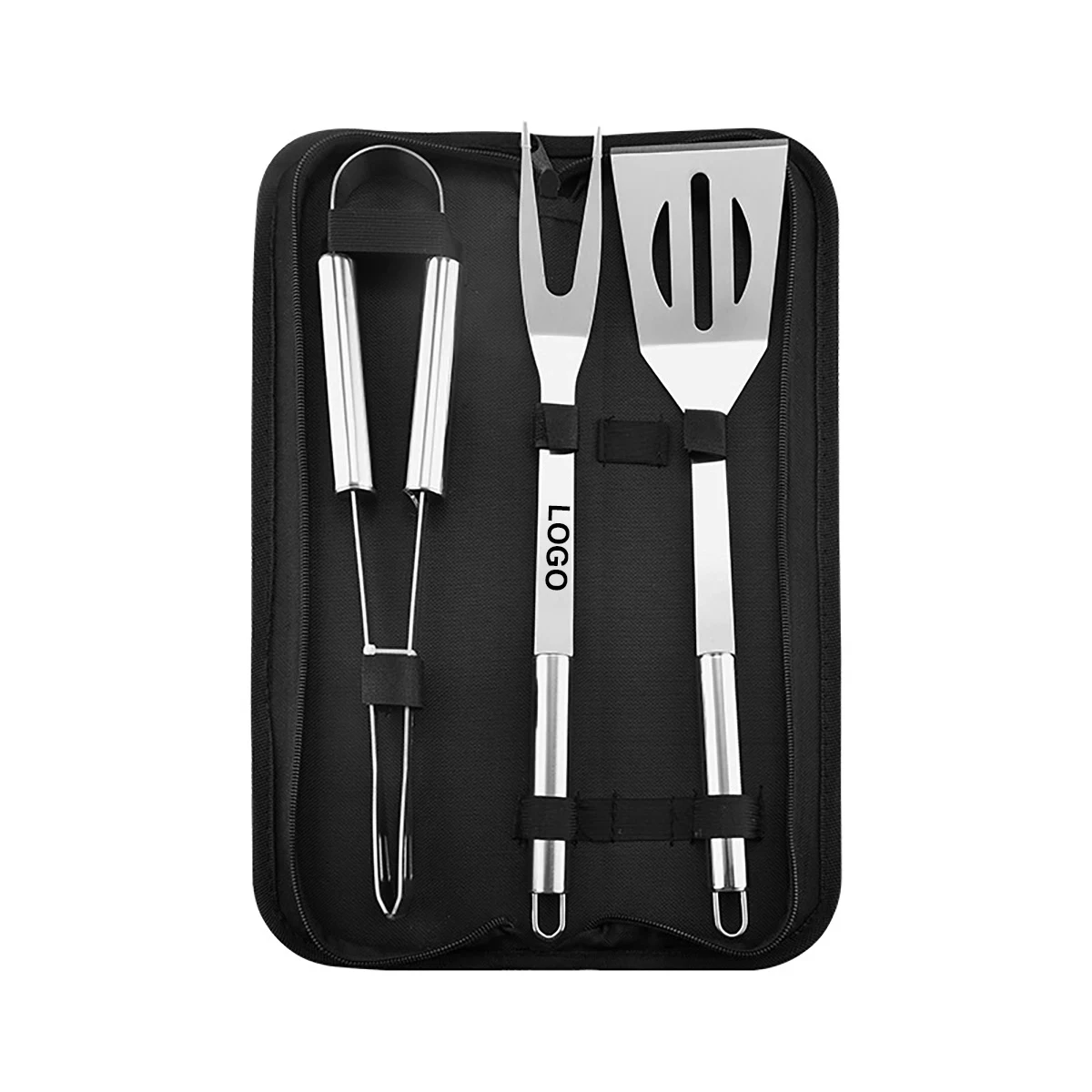 Custom BBQ Grill Accessories Tool Set - 3 pack 1