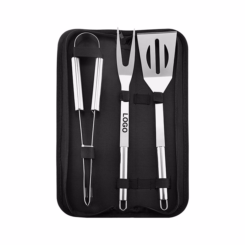 Custom BBQ Grill Accessories Tool Set - 3 pack