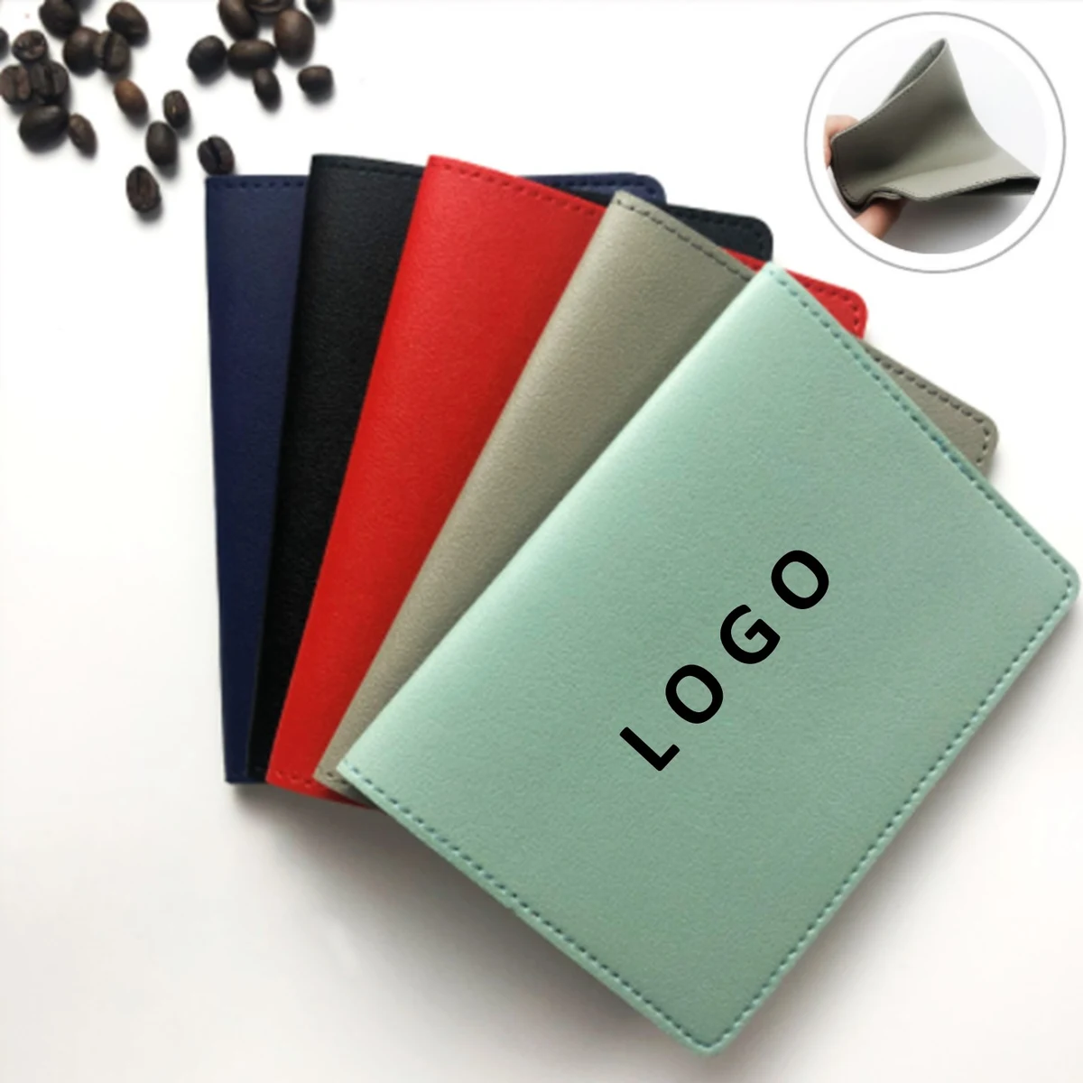 Marble PU Leather Passport Holder 1