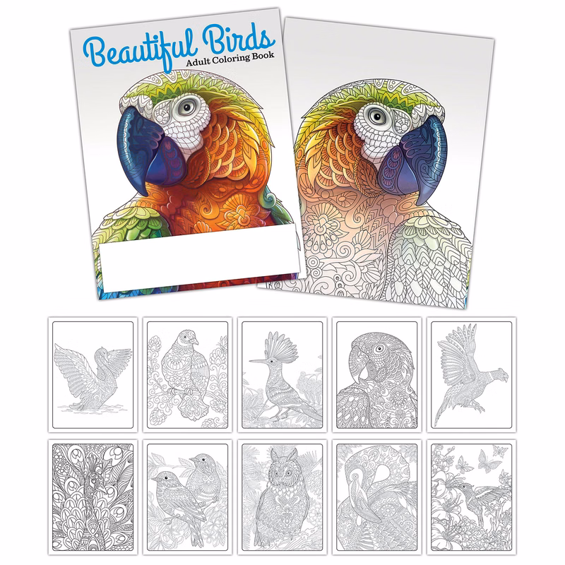 Activity/Coloring Book - 8.5x11 - (12 Pages)