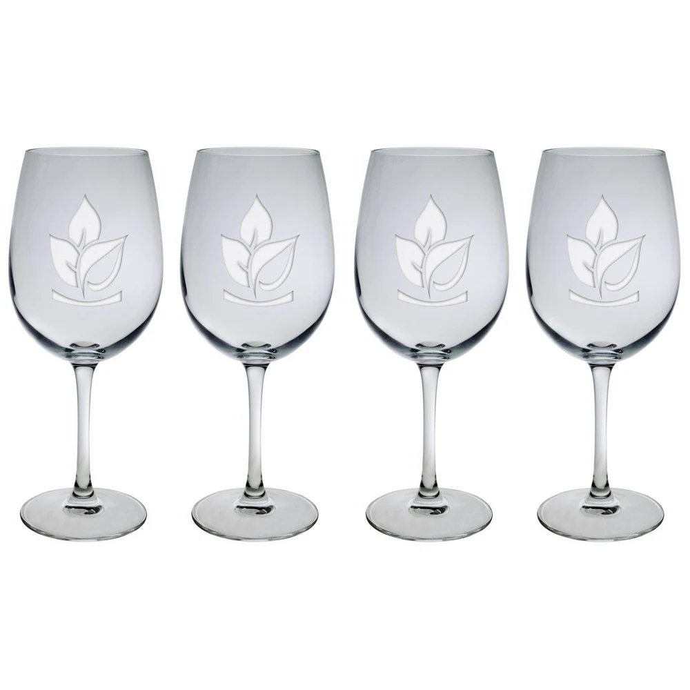 19.5 Oz. Set of Four Afficianado Stemmed Wine Glasses 1