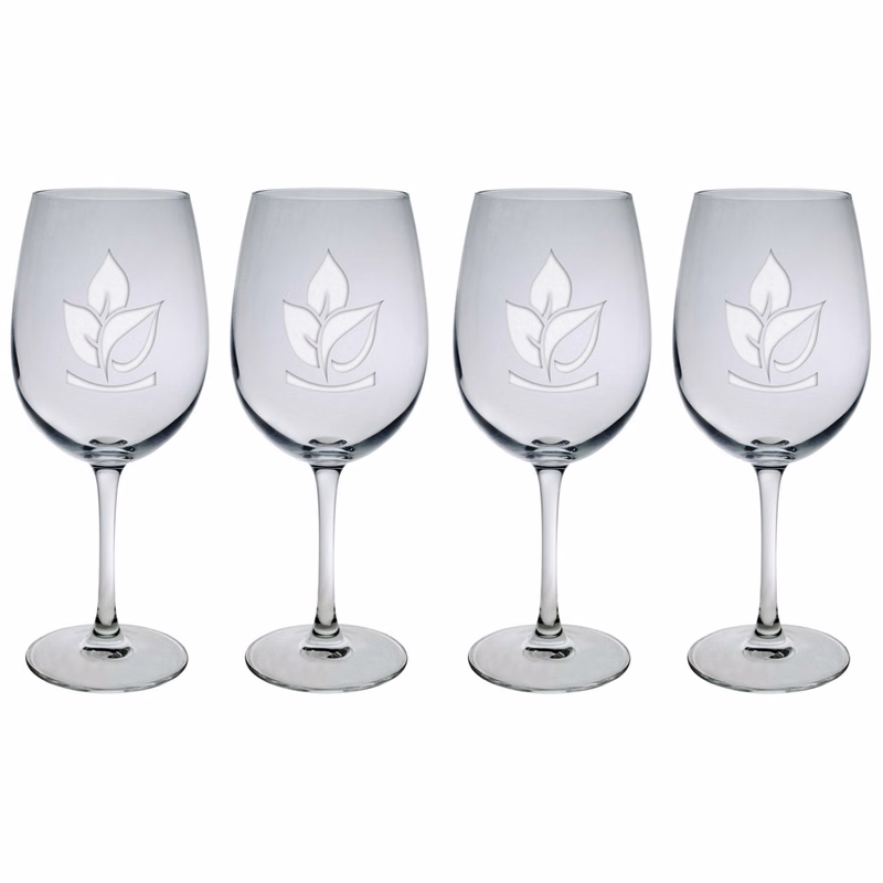19.5 Oz. Set of Four Afficianado Stemmed Wine Glasses