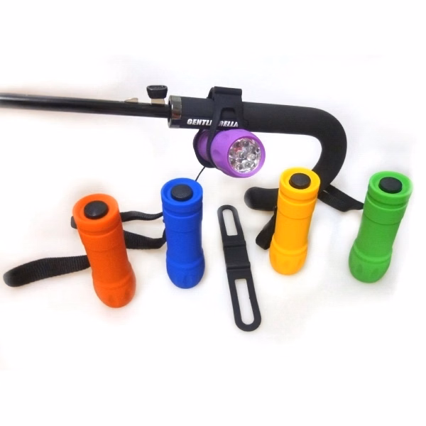 9 LED plastic bicycle torch and silicon belt