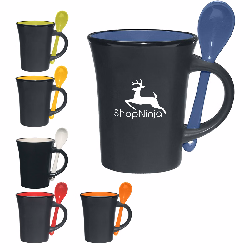8 Oz. Ceramic Spooner Mug