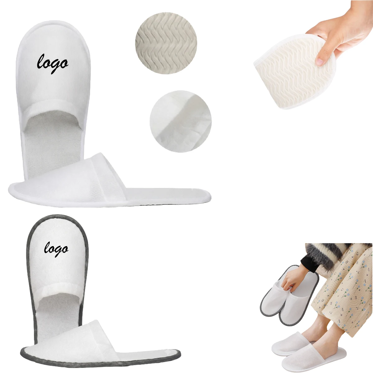 Disposable Non-Slip Slippers For Hotel And Guesthouse Rooms 1