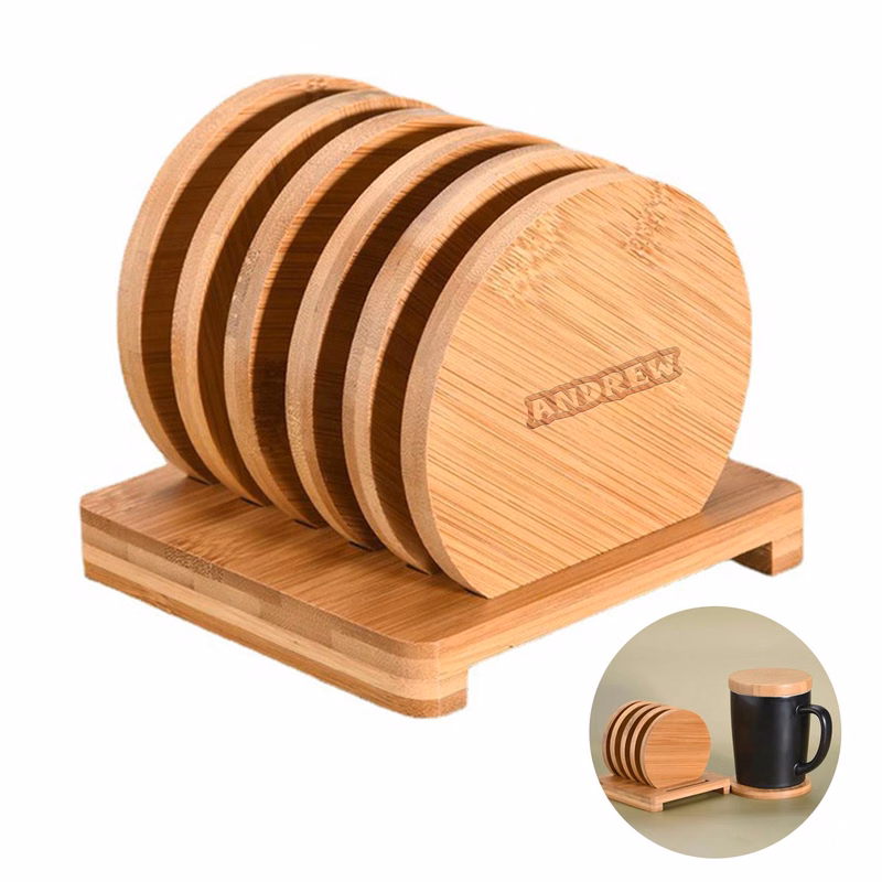 Bamboo Coaster Set