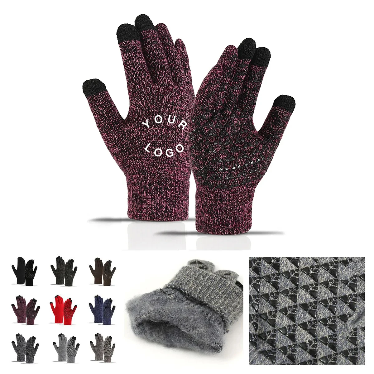 Acrylic Touchscreen Gloves with Soft Lining 1