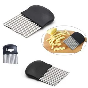 Premium Stainless Steel Wavy Crinkle Cutter Slicer 1