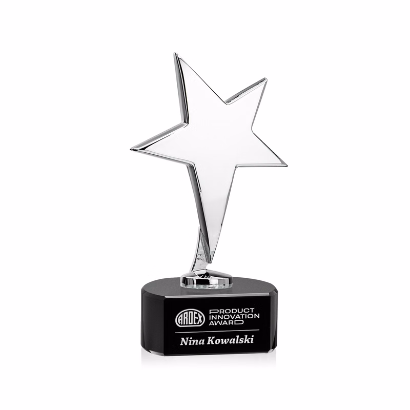Tuscany Chrome Star on Paragon Base - Black
