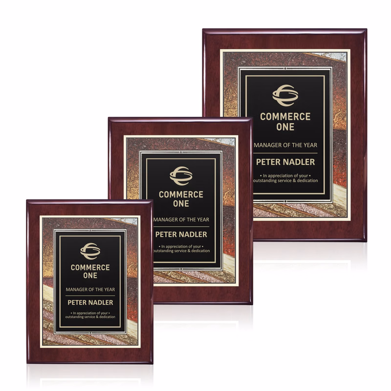 Oakleigh/Albina Plaque - Rosewood Finish