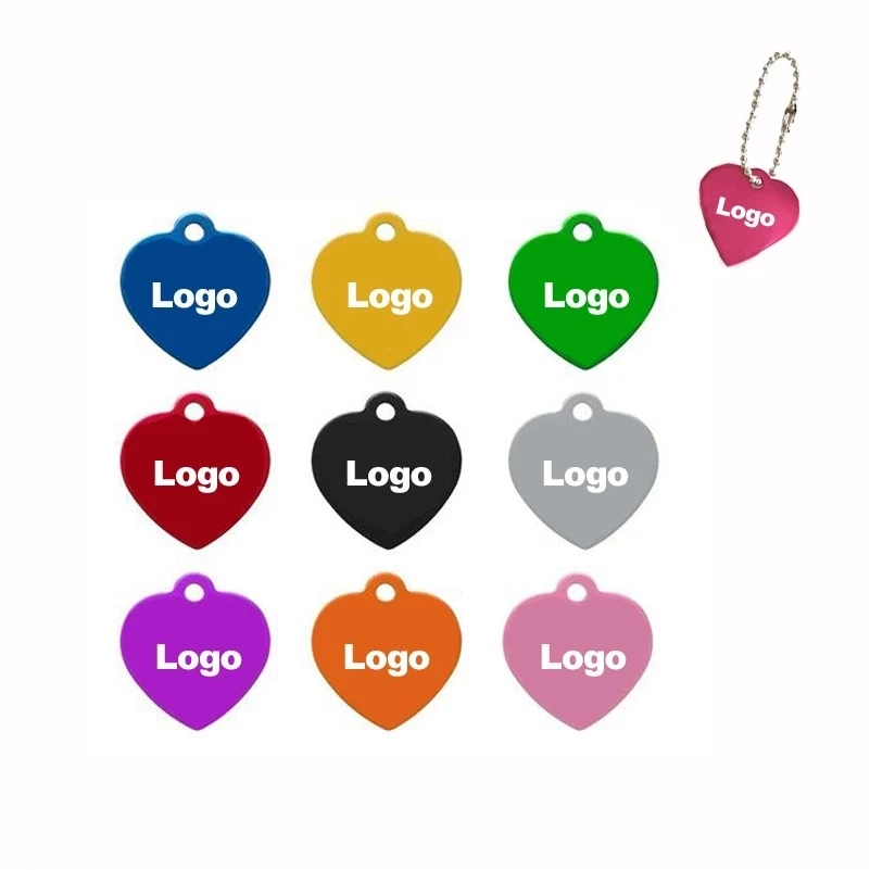Heart shaped Pet Tag Key Chain 1