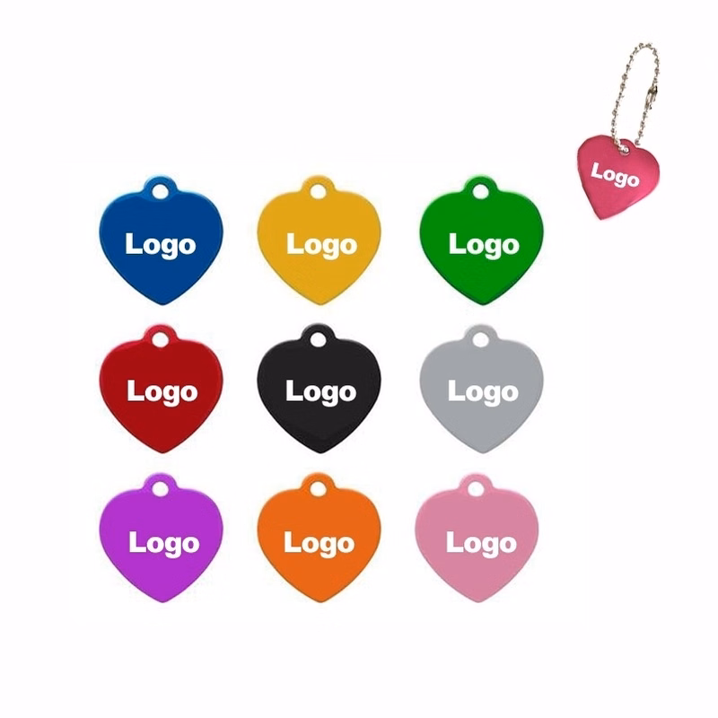 Heart shaped Pet Tag Key Chain