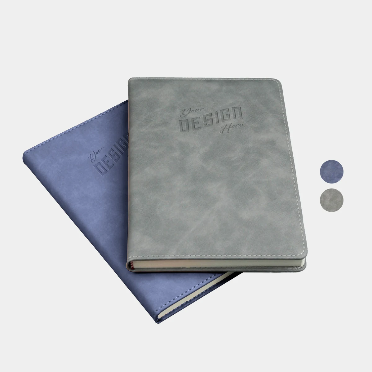 TiTUS® Executive Velveteen PU Lather A5 Notebook with Bookmark 1