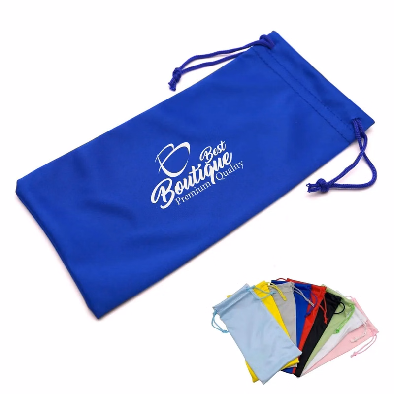 Sunglasses Microfiber Pouch Eyeglasses Drawstring Clean Bag