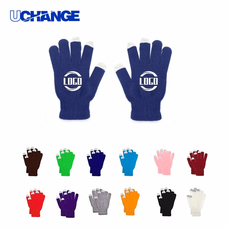 Acrylic Knit Touchscreen Gloves