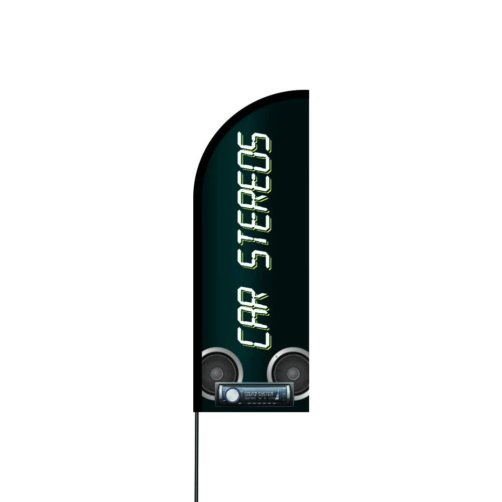 Car Stereos Flag Kit Hardware 17' Feet Feather Flag Sign Outdoor Banner 1